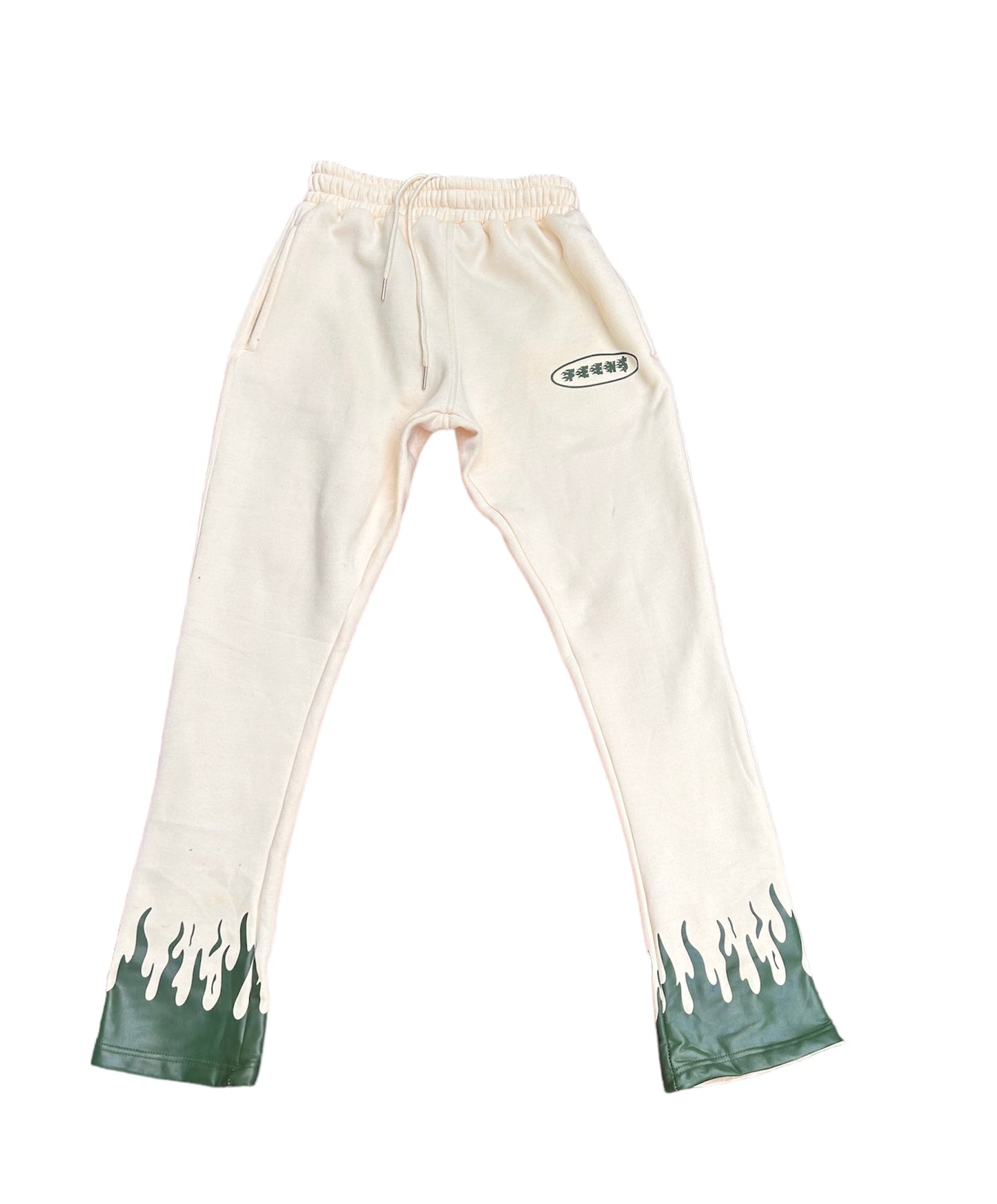 FNF Cream Flared Sweatpants